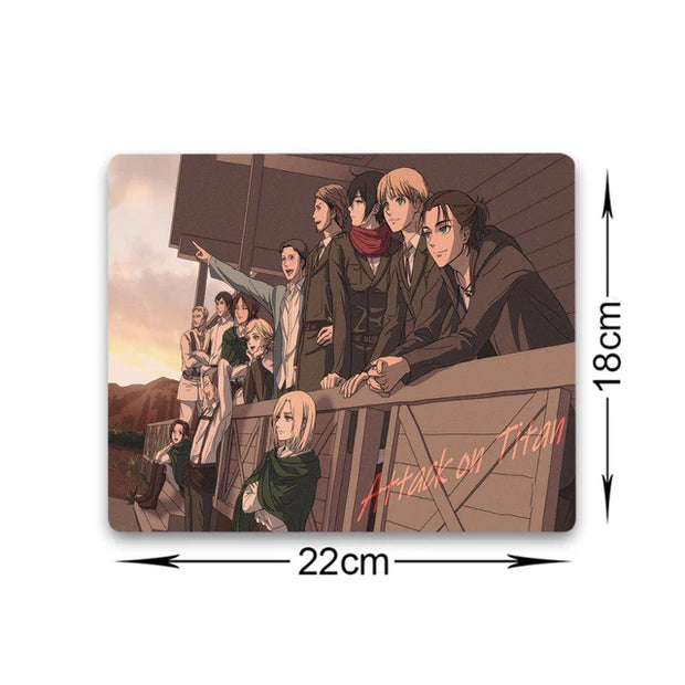Attack On Titan Mouse Pad Gaming Keyboard